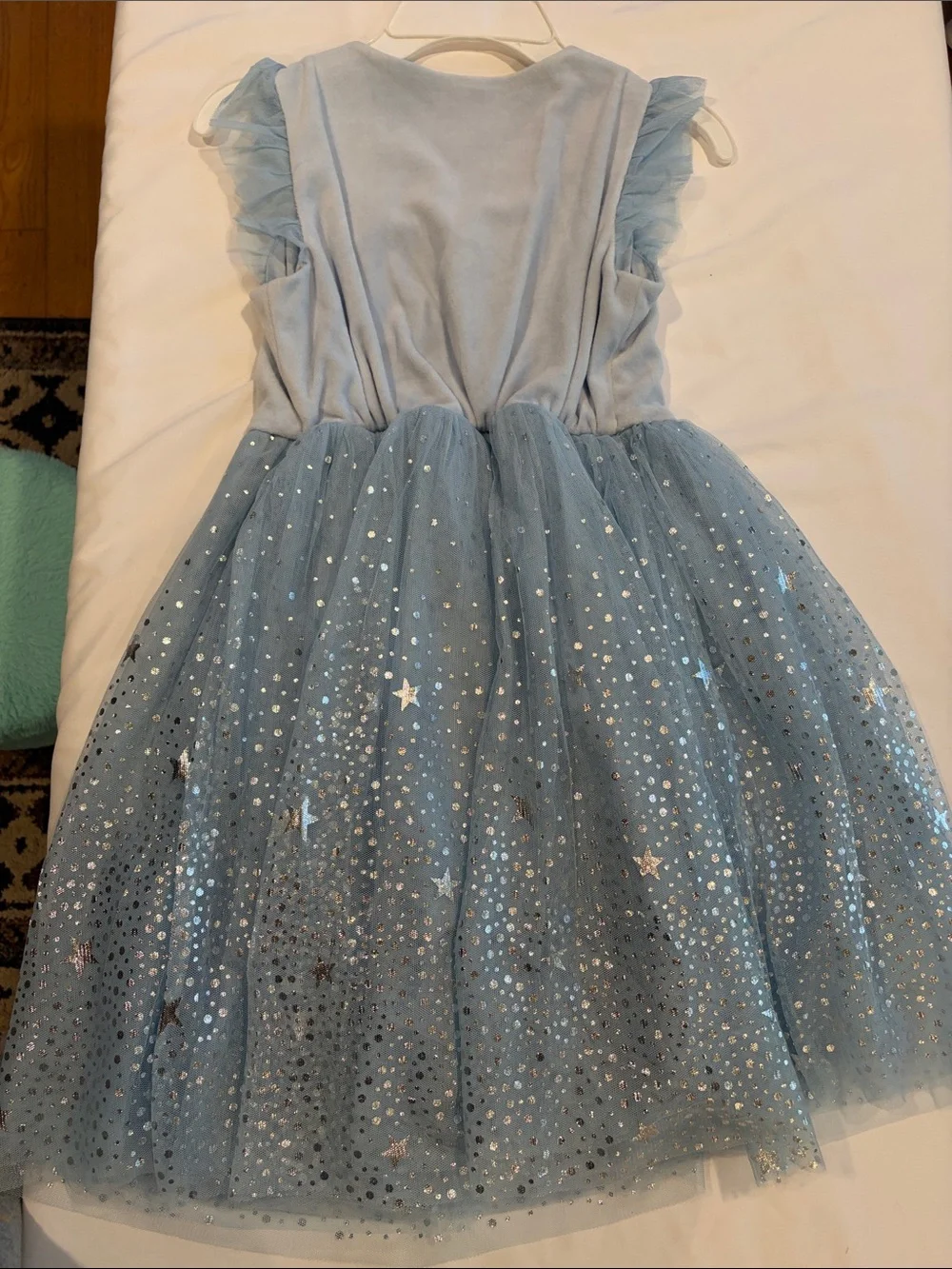 Girls Light Blue Starry Tulle Dress size 10